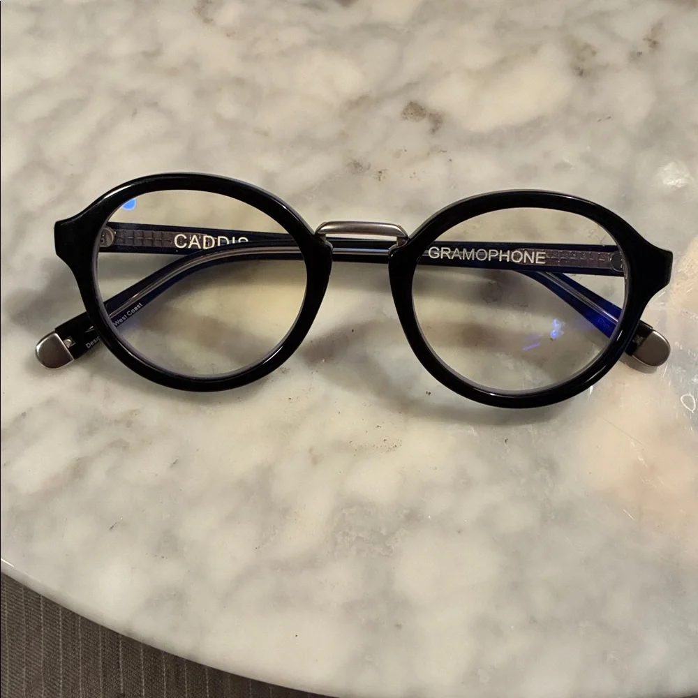 Gramophone Blue Light Blocker Reading Glasses 1.00 Unisex Black, by Caddis - Picture 5 of 10